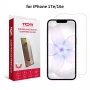 TOTI Grūdinto stiklo 2D ekrano apsauga „Full Cover“, skirta iPhone 16e/17e, skaidri