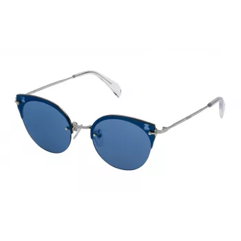 TOUS Woman STOA09-56579B Akiniai Havana Acetate Square Brown Gradient 56mm