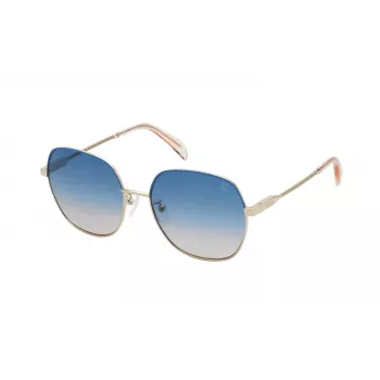 TOUS moteriški akiniai nuo saulės STO439-560309 geometrinis acetatinis rėmelis UV400 56mm