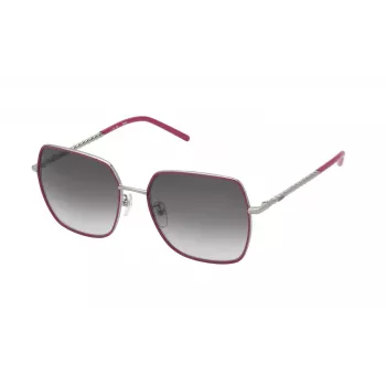 TOUS moteriški akiniai nuo saulės STO460-570A39 Havana Brown Acetate Square Frame 57mm