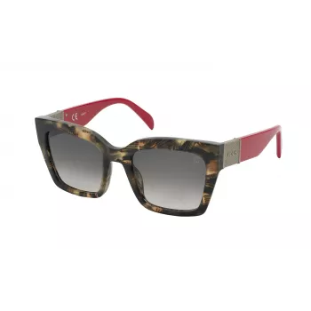 TOUS moteriški akiniai nuo saulės STOB47-530XAP Havana Acetate Brown Gradient 53mm