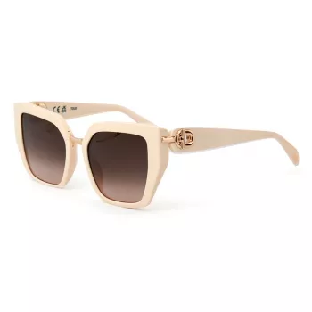 TOUS moteriški akiniai nuo saulės STOC43-5409X7 Havana Brown Acetate Butterfly Square 54mm