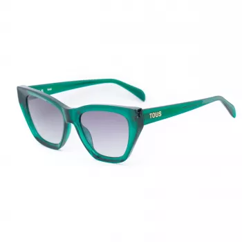 TOUS Women STOB85-530G61 Cat Eye Akiniai Juodi Pilkas Gradientas 53mm