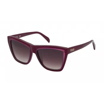TOUS moteriški akiniai nuo saulės STOC25V5408LA Havana acetatas Drugelio katės akys 54mm