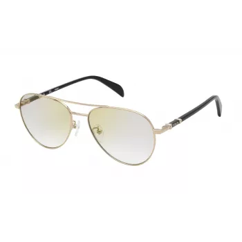 TOUS moteriški akiniai nuo saulės STO43756300G - Havana acetatinis rėmelis, gradientiniai pilki lęšiai, UV400 apsauga