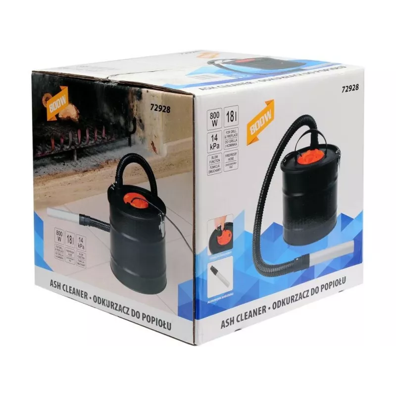 TOYA 72928 Pelenų siurblys 1200 W 20 L nerūdijančio plieno