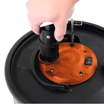 TOYA 72928 Pelenų siurblys 1200 W 20 L nerūdijančio plieno