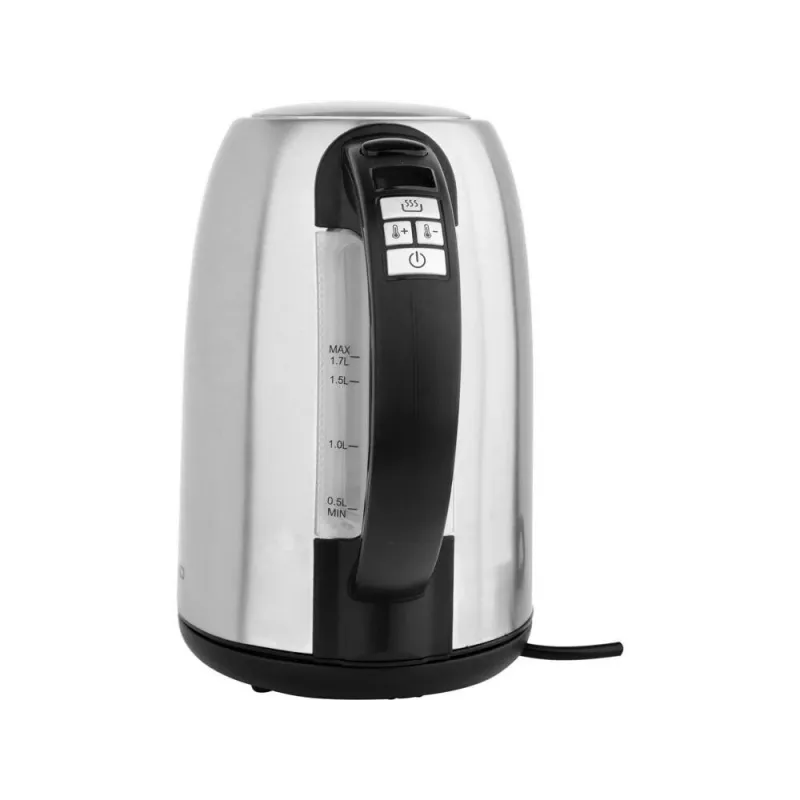 TOYA LUND 68194 Elektrinis virdulys 2200 W 1.7 L Nerūdijančio plieno Sidabrinis/Juodas