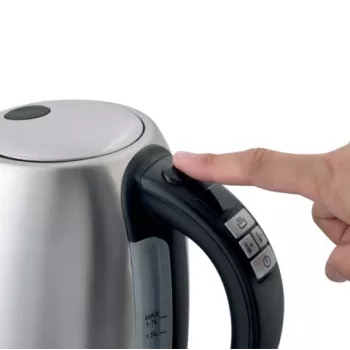 TOYA LUND 68194 Elektrinis virdulys 2200 W 1.7 L Nerūdijančio plieno Sidabrinis/Juodas