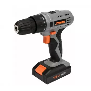 TOYA Sthor 78983 Gręžtuvas su smūgio funkcija, 780 W, 13 mm raktinis griebtuvas, 0-3000 aps./min., minkšta rankena, su papildoma rankena ir gylio ribotuvu