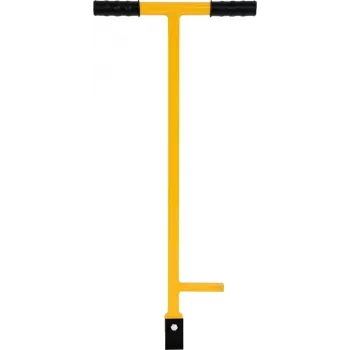 TOYA VOREL Paving Crowbar Balancer 1200mm Heavy-Duty Steel Pry Bar su neslystančia rankena