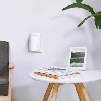 TP-Link AC750 Wi-Fi Range Extender RE200 – Dvigubos juostos belaidžio ryšio stiprintuvas su Ethernet prievadu, WPS ir prieigos taško režimu