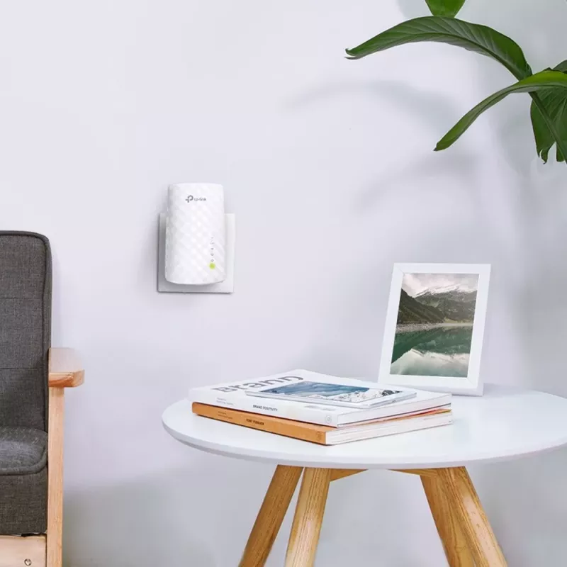 TP-Link AC750 Wi-Fi Range Extender RE200 – Dvigubos juostos belaidžio ryšio stiprintuvas su Ethernet prievadu, WPS ir prieigos taško režimu