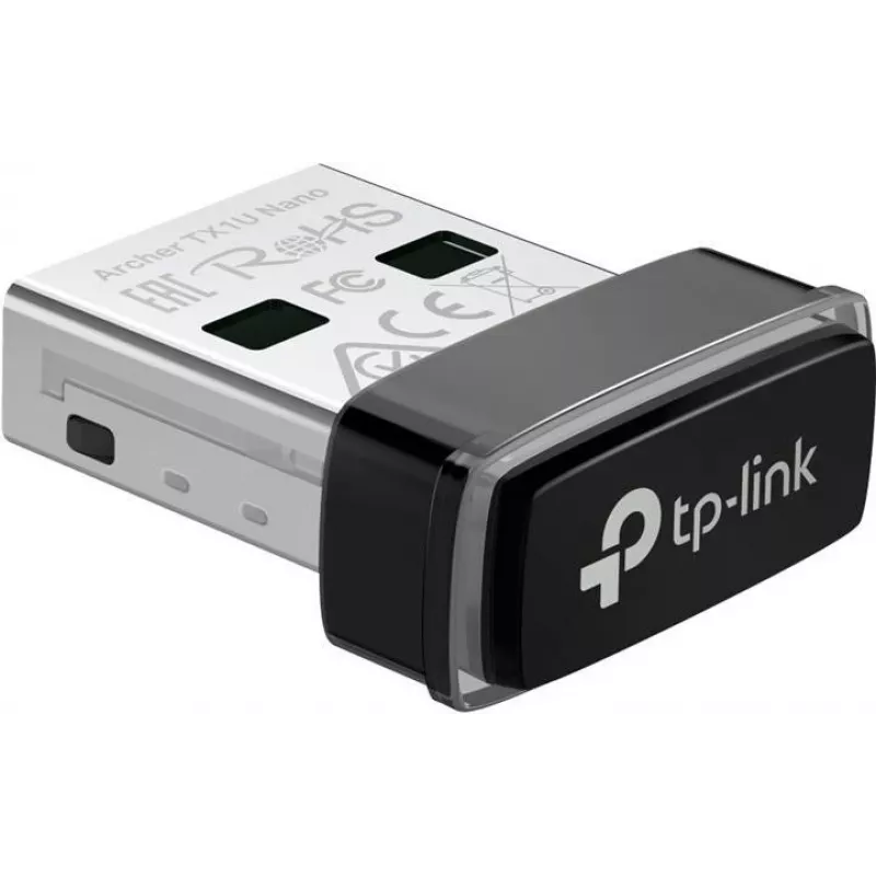 TP-Link Archer TX1U Nano AX300 Wi-Fi 6 USB Adapter su vidinėmis antenomis, USB 2.0
