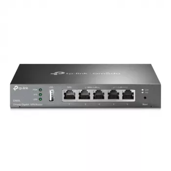 TP-LINK ER605 SafeStream Router - Gigabit VPN maršrutizatorius su 4 prievadų jungikliu, 3 WAN prievadais, montuojamas ant sienos