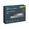 TP-LINK ER605 SafeStream Router - Gigabit VPN maršrutizatorius su 4 prievadų jungikliu, 3 WAN prievadais, montuojamas ant sienos