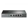 TP-LINK ER605 SafeStream Router - Gigabit VPN maršrutizatorius su 4 prievadų jungikliu, 3 WAN prievadais, montuojamas ant sienos