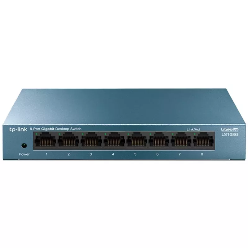 TP-Link LiteWave LS108G - Jungiklis - nevaldomas - 8 x 10/100/1000 - stalinis - AC 220 V