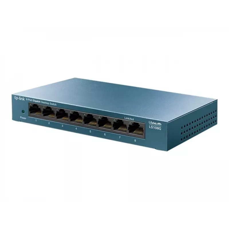 TP-Link LiteWave LS108G - Jungiklis - nevaldomas - 8 x 10/100/1000 - stalinis - AC 220 V