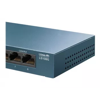 TP-Link LiteWave LS108G - Jungiklis - nevaldomas - 8 x 10/100/1000 - stalinis - AC 220 V