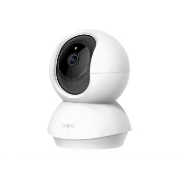 TP-Link Tapo C200 Pan/Tilt belaidė vaizdo kamera, 1080p Full HD, 360° sukimasis, 114° pakreipimas, naktinis matymas, dvipusis garsas, microSD lizdas, veikia su Alexa ir Google Assistant, balta