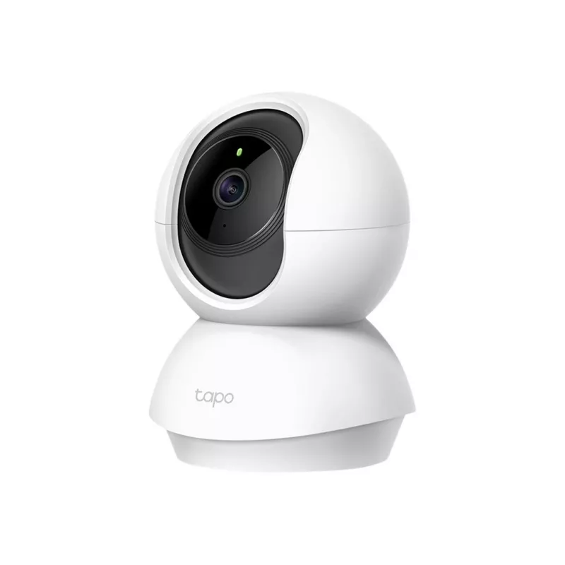 TP-Link Tapo C200 Pan/Tilt belaidė vaizdo kamera, 1080p Full HD, 360° sukimasis, 114° pakreipimas, naktinis matymas, dvipusis garsas, microSD lizdas, veikia su Alexa ir Google Assistant, balta