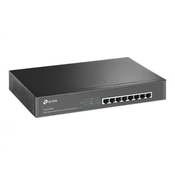TP-Link TL-SG1008MP Unmanaged Gigabit Ethernet PoE+ Switch (8 Portai, 126W biudžetas, juoda)