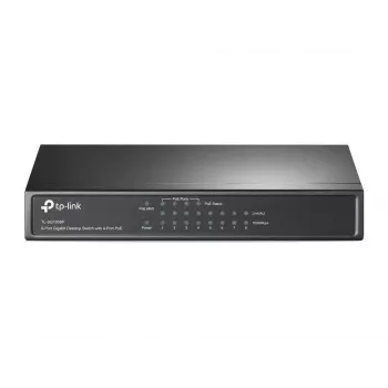 TP-Link TL-SG1008P 8 prievadų Gigabit stalinis PoE+ komutatorius, 4 PoE prievadai, 64W biudžetas, metalinis