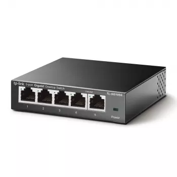 TP-Link TL-SG105S 5 prievadų Gigabit stalinis komutatorius, metalinis korpusas, v5.0