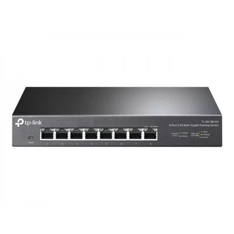 TP-LINK TL-SG108-M2 V3.0 8 prievadų 2.5G Multi-Gigabit nemodifikuojamas komutatorius
