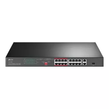 TP-Link TL-SL1218P 18 prievadų Fast Ethernet PoE+ komutatorius su 2 Gigabit ir 1 SFP