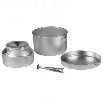 Trangia Camping Set 628 - 27 Series Small Cookset with Spirit Burner, 2 Pots 1.0L, Hardanodized Aluminum