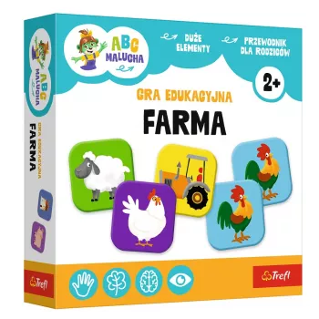 TREFL GRY Educational Game Farm ABC for Toddlers Treflik Family Trefl 02909