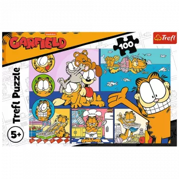 TREFL Puzzle 100 - Lazy Garfield