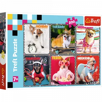 Trefl Puzzle 200 Happy Dogs