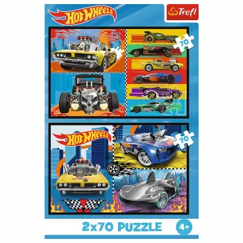 Trefl Dėlionė - 2x70 - Cars - Hot Wheels