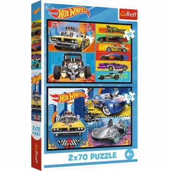 Trefl Dėlionė - 2x70 - Cars - Hot Wheels
