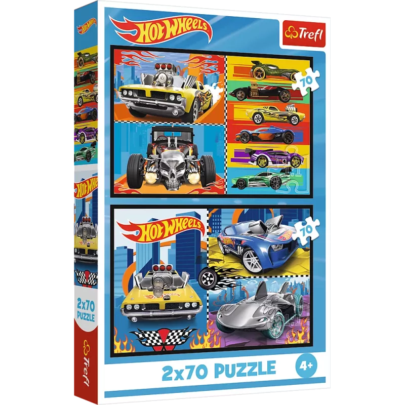 Trefl Dėlionė - 2x70 - Cars - Hot Wheels