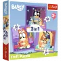 TREFL PUZZLE 3-in-1 Dėlionė – Susipažink su Bluey
