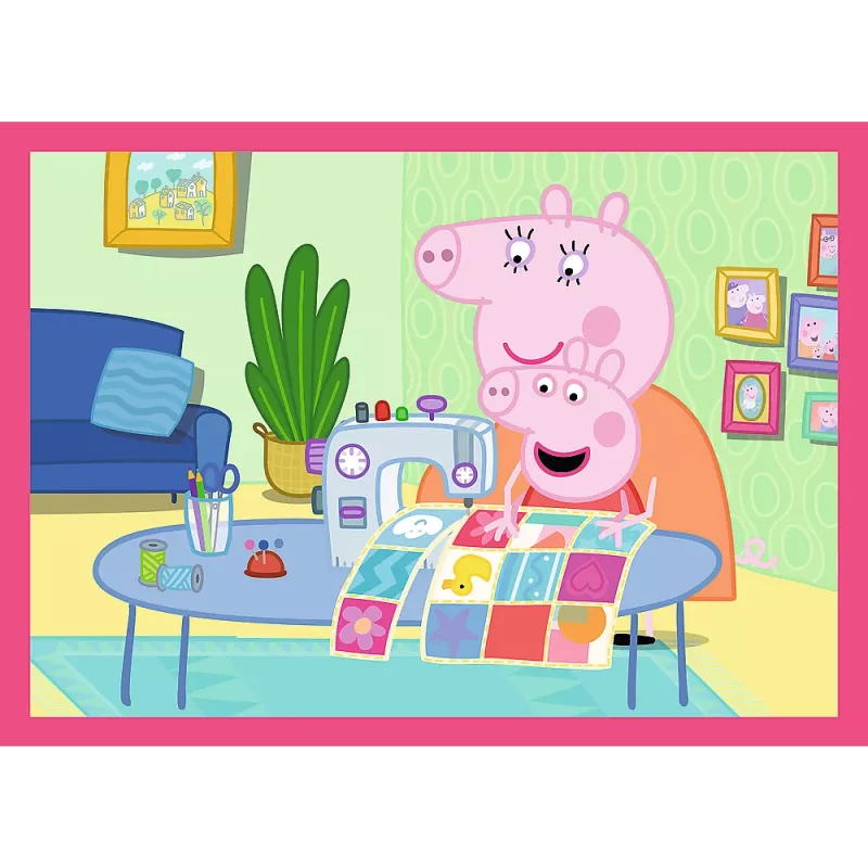 TREFL PUZZLE 4-in-1 Puzzle (12, 15, 20, 24) – Peppa Loves Adventures – Trefl 34672