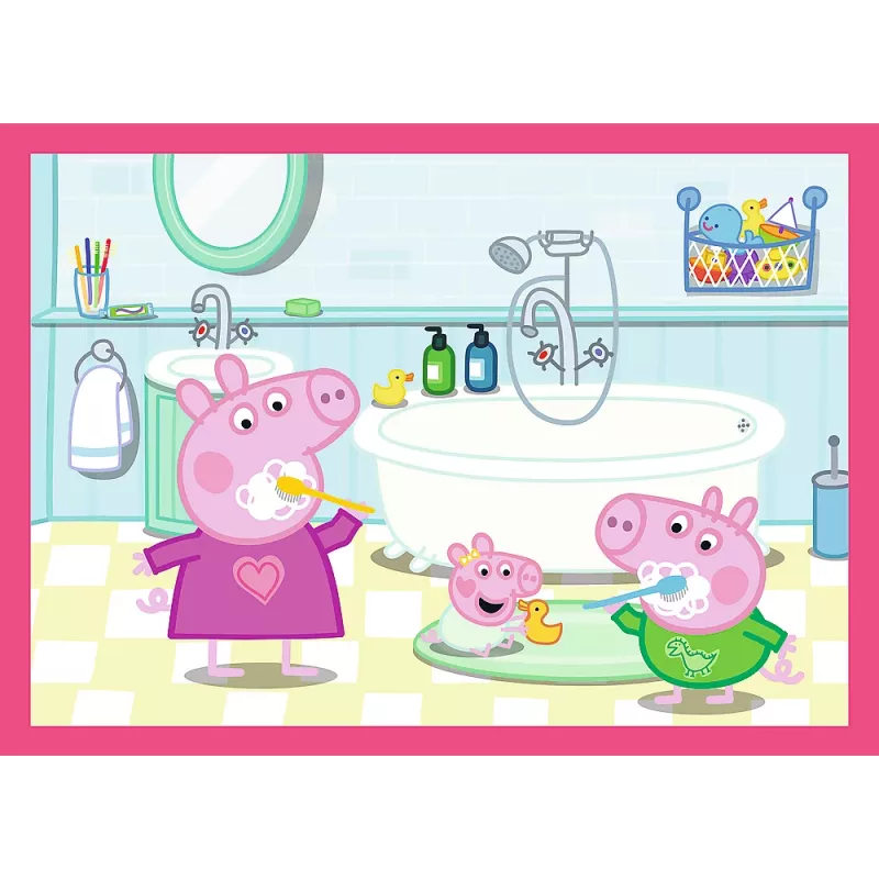 TREFL PUZZLE 4-in-1 Puzzle (12, 15, 20, 24) – Peppa Loves Adventures – Trefl 34672