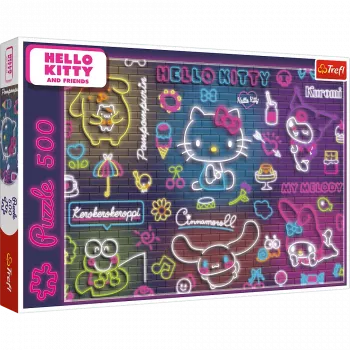 TREFL Dėlionė 500 - Neon Hello Kitty Trefl 37523