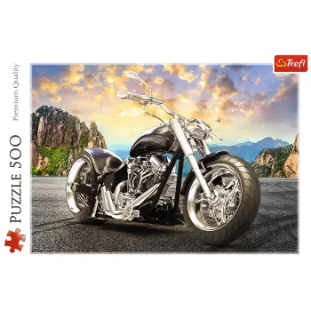 TREFL Puzzle 500 pcs. Black Motorcycle