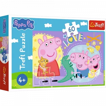 TREFL Puzzle 60 - Happy Pig 17414