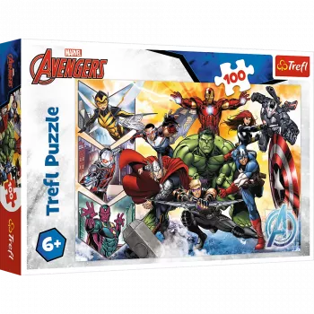 TREFL PUZZLE Dėlionė - 100 - Avengers Power Trefl 16431