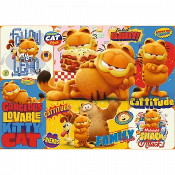 TREFL PUZZLE Dėlionė - 1000 - Garfieldo nuotykiai - Garfield Trefl 10935