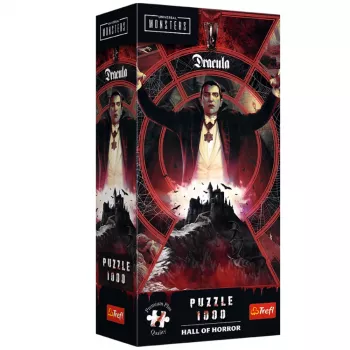 TREFL PUZZLE Dėlionė - 1000 – Premium Plus – Hall of Horror: Drakula – Trefl 12109