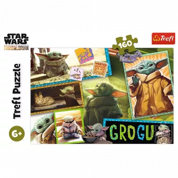 TREFL PUZZLE Dėlionė - 160 - Grogu “Žvaigždžių karai” Trefl 15411