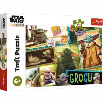TREFL PUZZLE Dėlionė - 160 - Grogu “Žvaigždžių karai” Trefl 15411