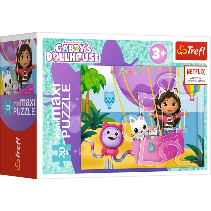 TREFL PUZZLE Dėlionė - 20 miniMaxi - Spalvinga diena su Gabi - Trefl 56041